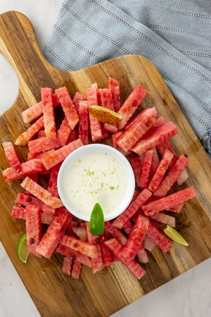Watermelon Fries with Coconut Dip
