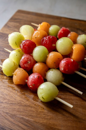 Marinated Melon Appetizer Skewers