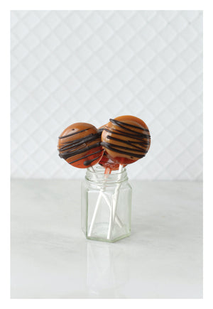 Chocolate Caramel Lollipops
