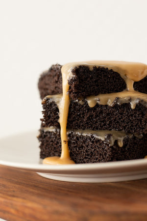 Salted Caramel Sheet Cake