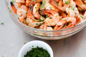 Grilled Cedar Plank Shrimp