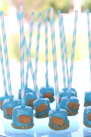 Under the Sea Chocolate Marshmallow Pops