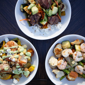 Build Your Own Grilled Veggie Bowls