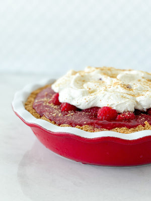 Raspberries and Cream Pie