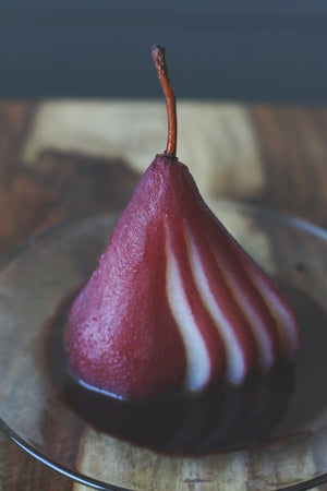 Wine Poached Pears