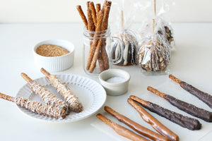 Caramel Pretzel Rods