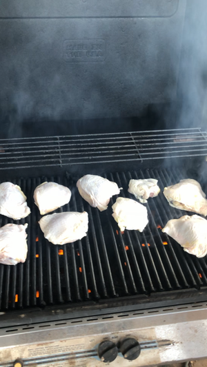 Grilled Vinegar Chicken Thighs