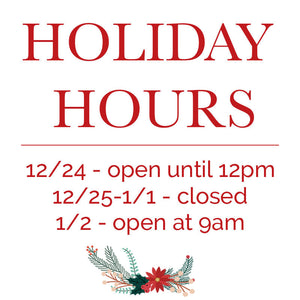 Gygi's Holiday Hours