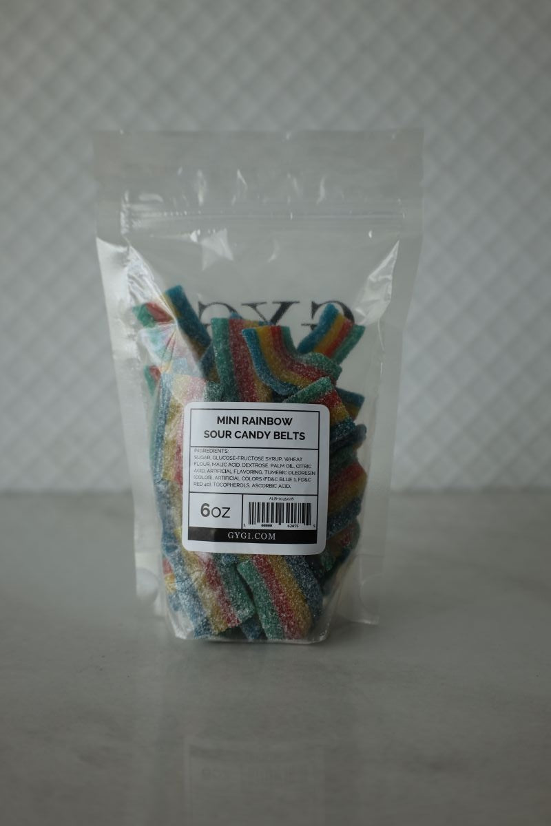 6 oz Mini Sour Rainbow Belt