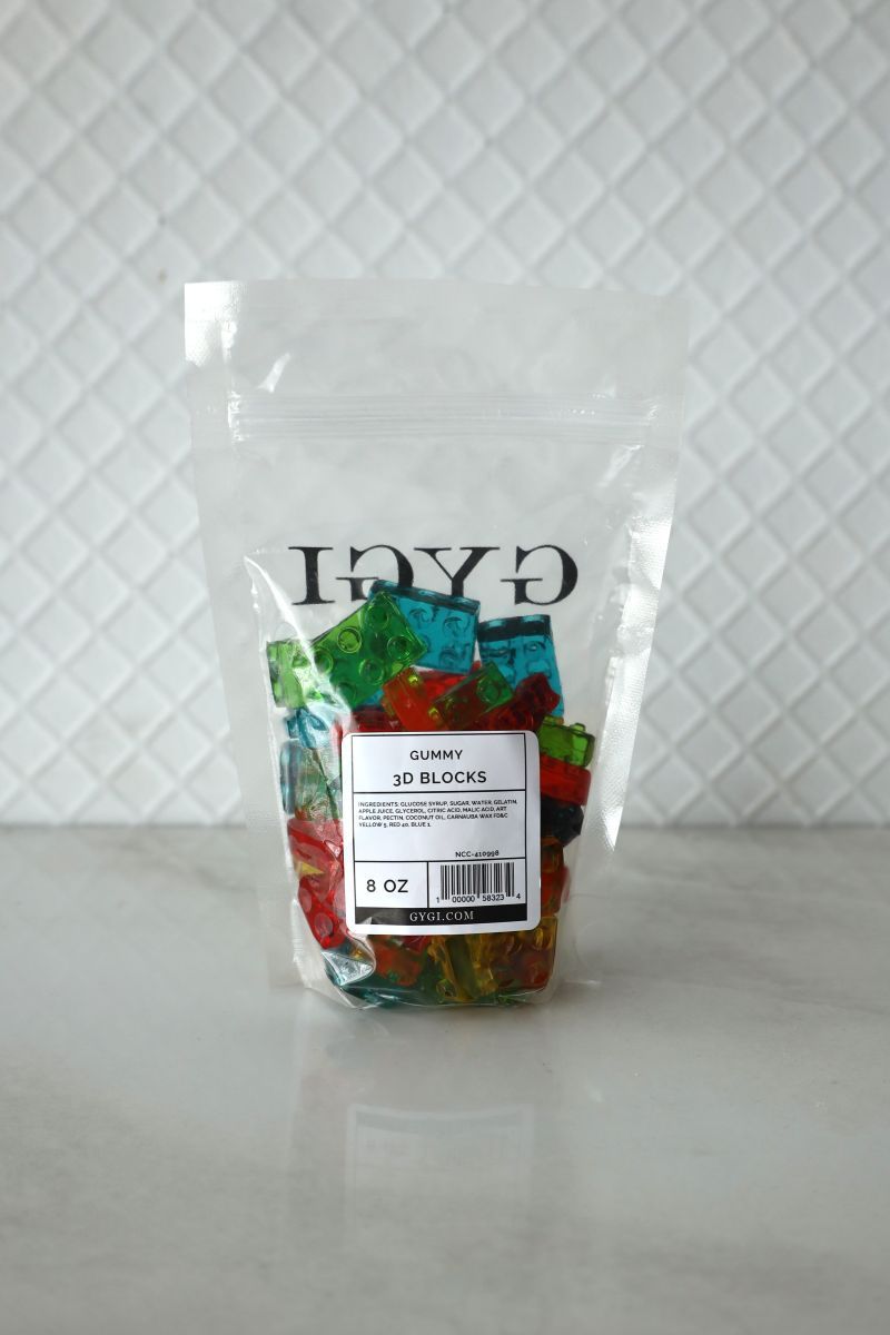 Gummy 3D Building Blocks - 8 Oz Bag