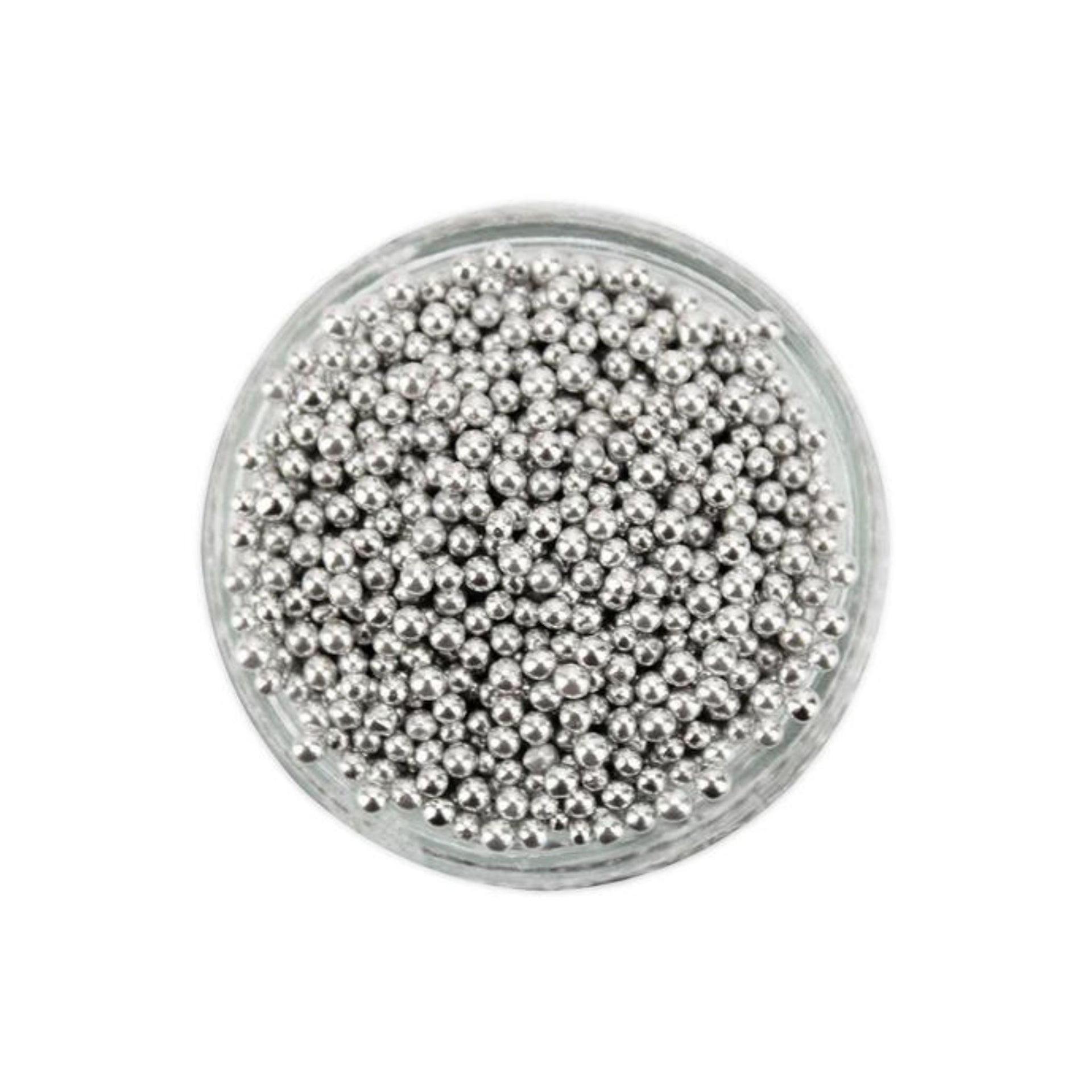 Silver Dragees #3 (6mm) 4 oz Pkg