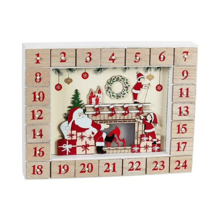 Wood Santa Calendar