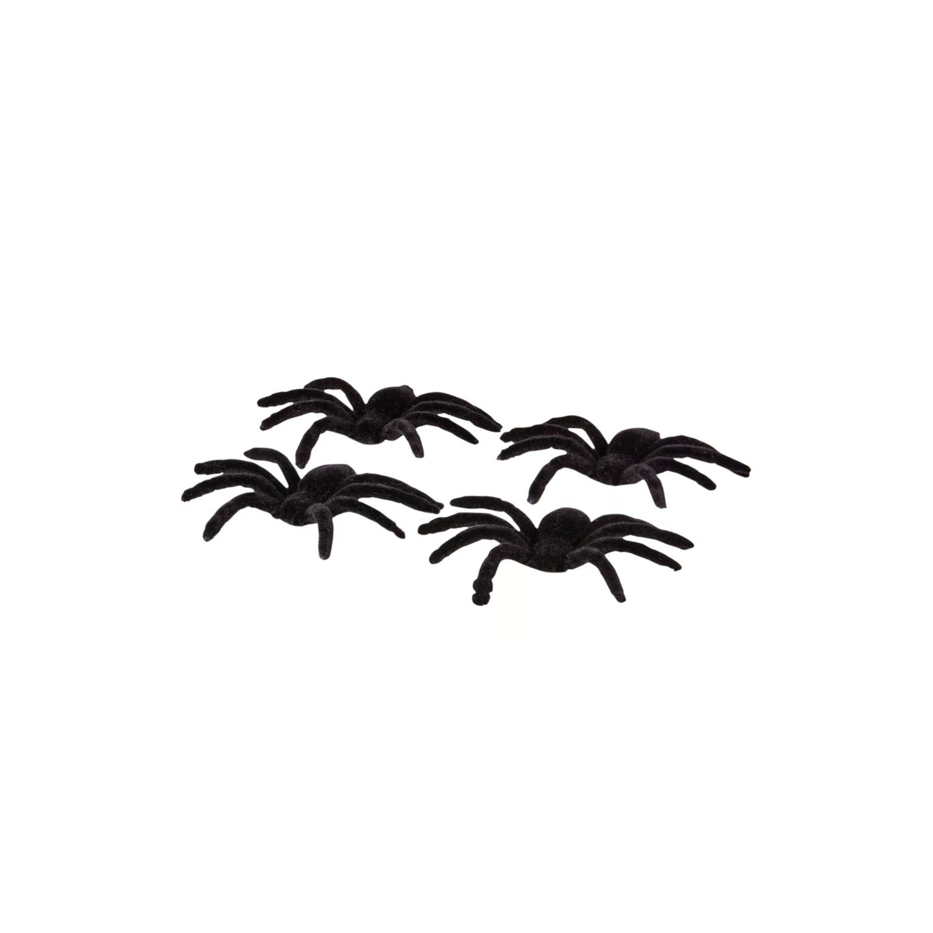 Blacked Flocked Spider Set