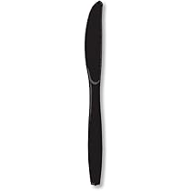 Solid Color Plastic Knives