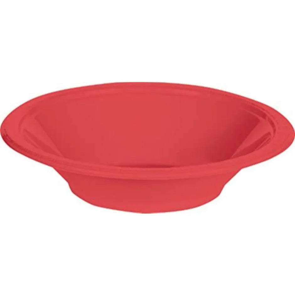 Solid Color 12oz Plastic Bowls