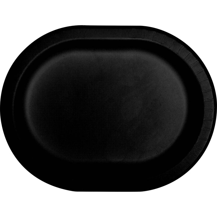 Black Velvet Oval Plate