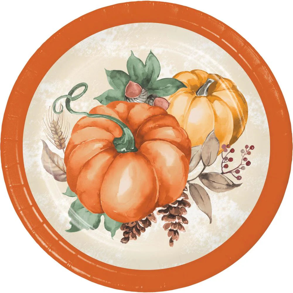 Harvest Delight Paper Luncheon Plate