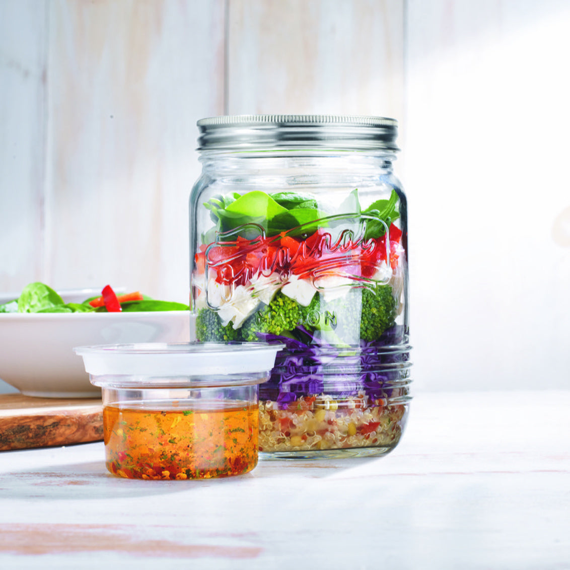 Original Mason Jar Salad Prep & Go Set