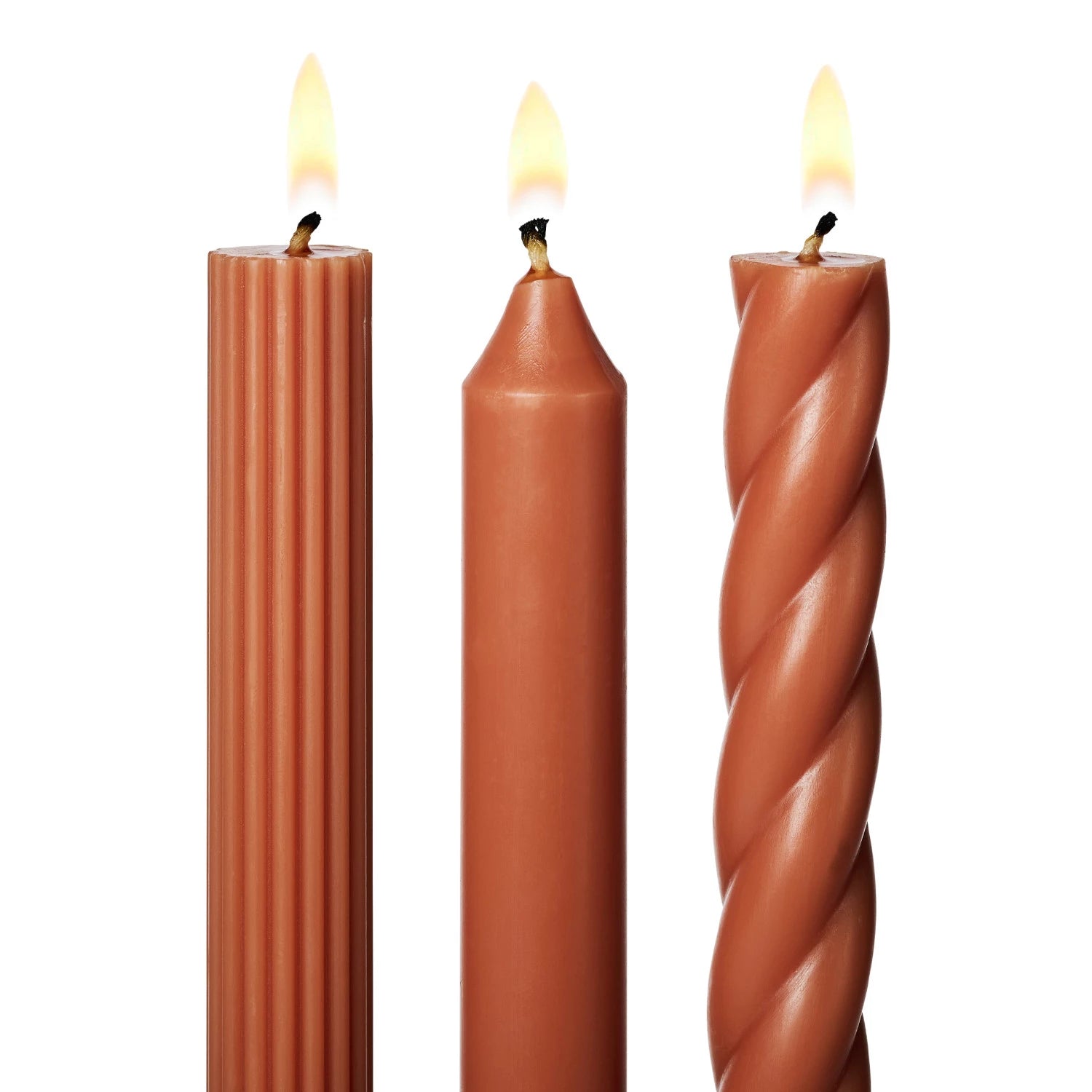 Assorted Candle Tapers 3-Pack (Spice)