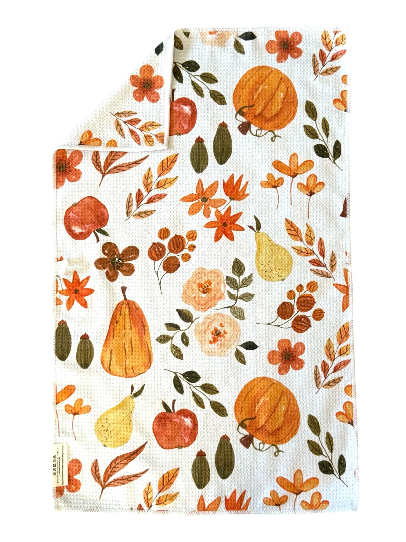 Pumpkin Spice Double Sided Hand Towel