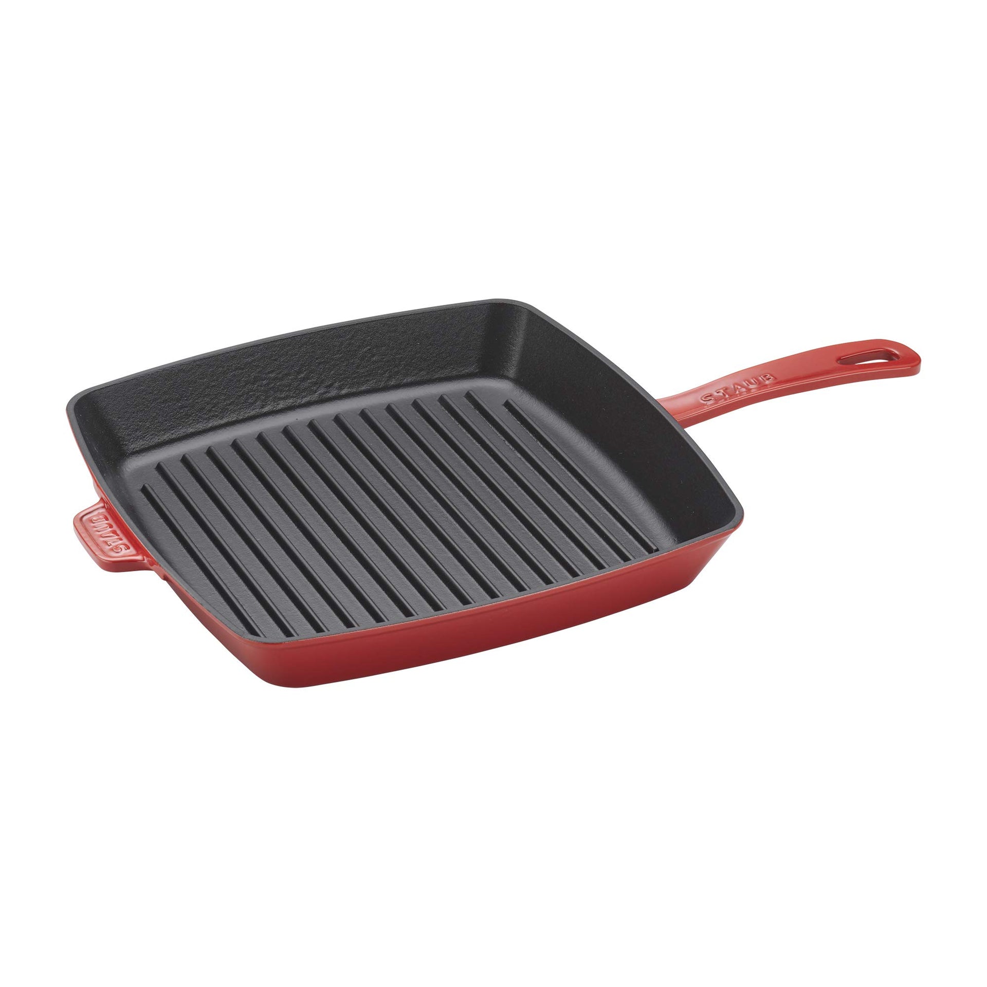 Staub Cast Iron Square Grill Pan 12" - Cherry