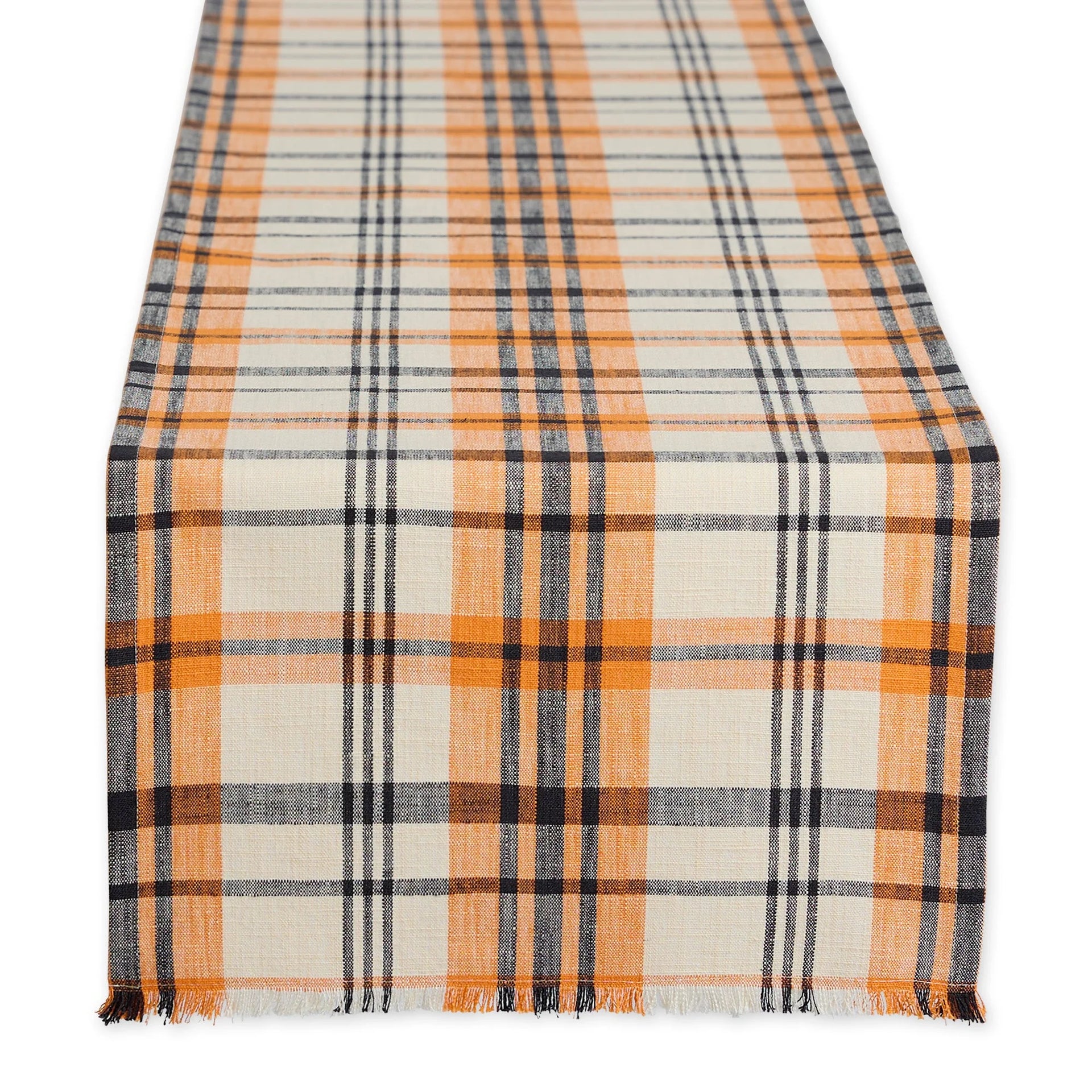 Happy Halloween Large Plaid Table Runner