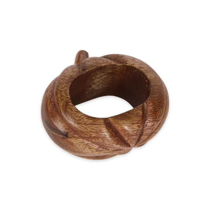 Wood Pumpkin Napkin Ring