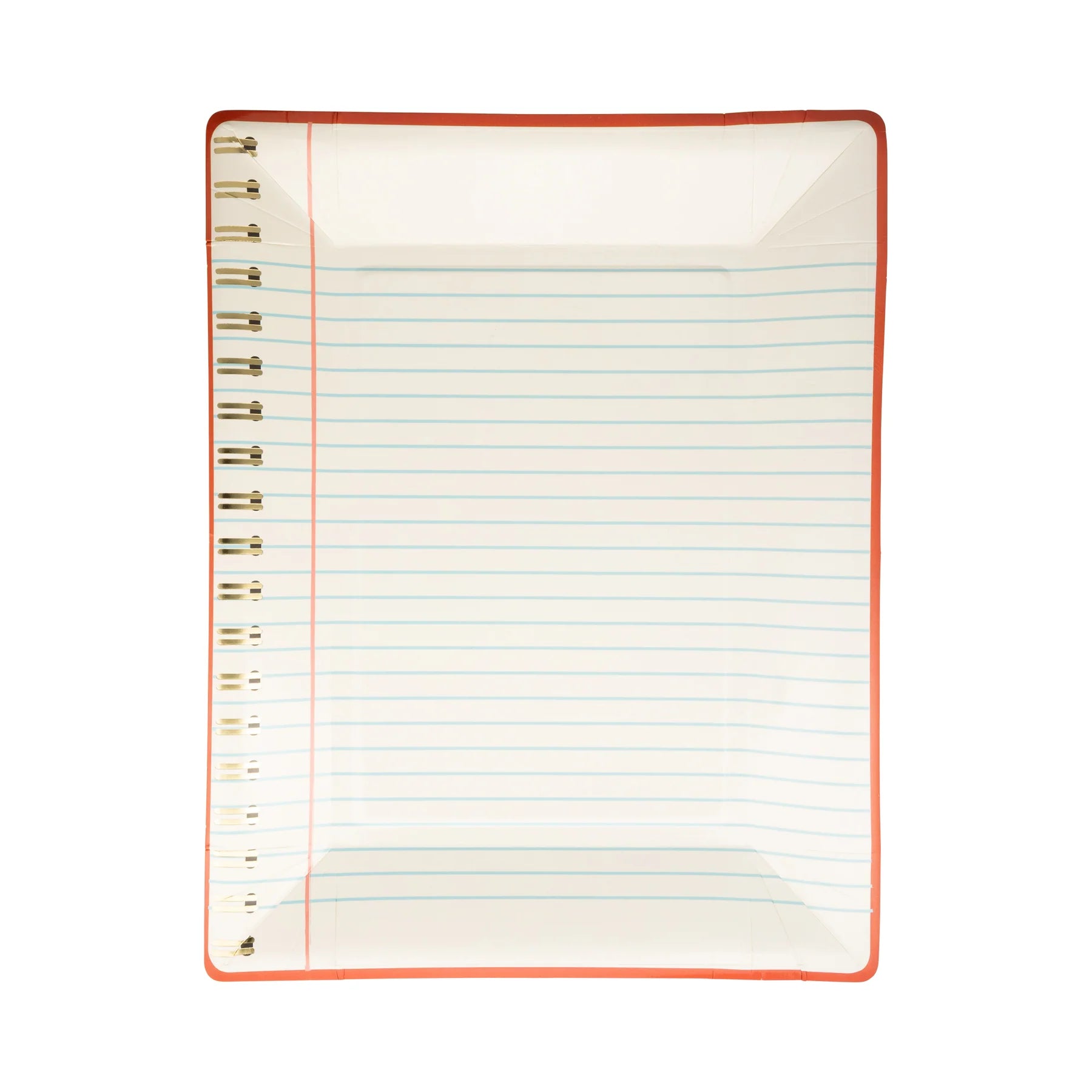 Spiral Notebook Paper Plate