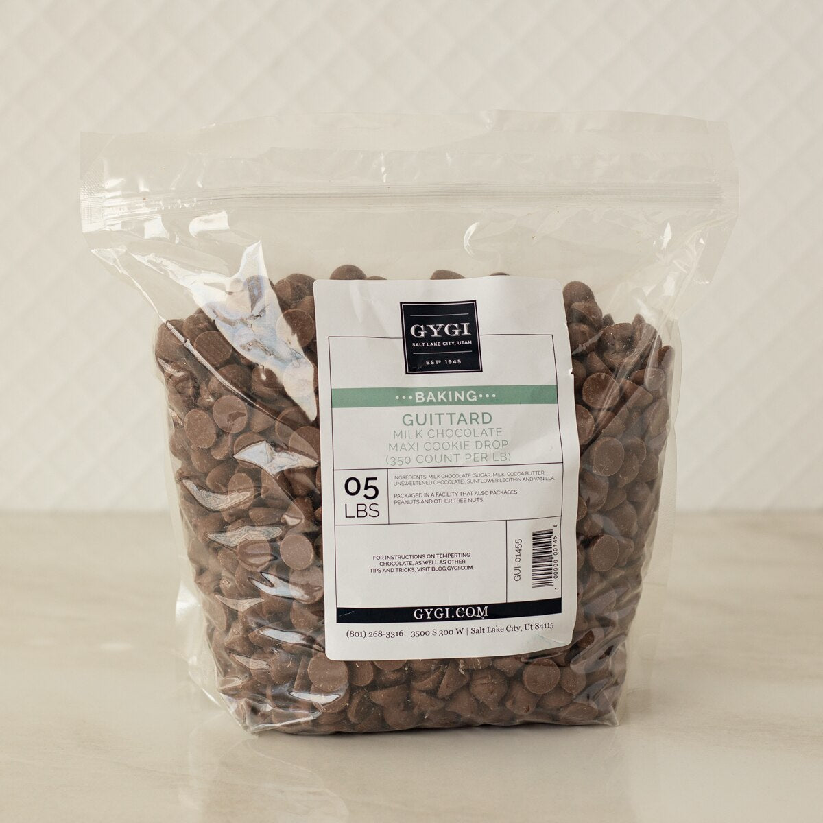 Guittard Milk Chocolate Maxi Baking Chips - 5 lb. Bag – Gygi