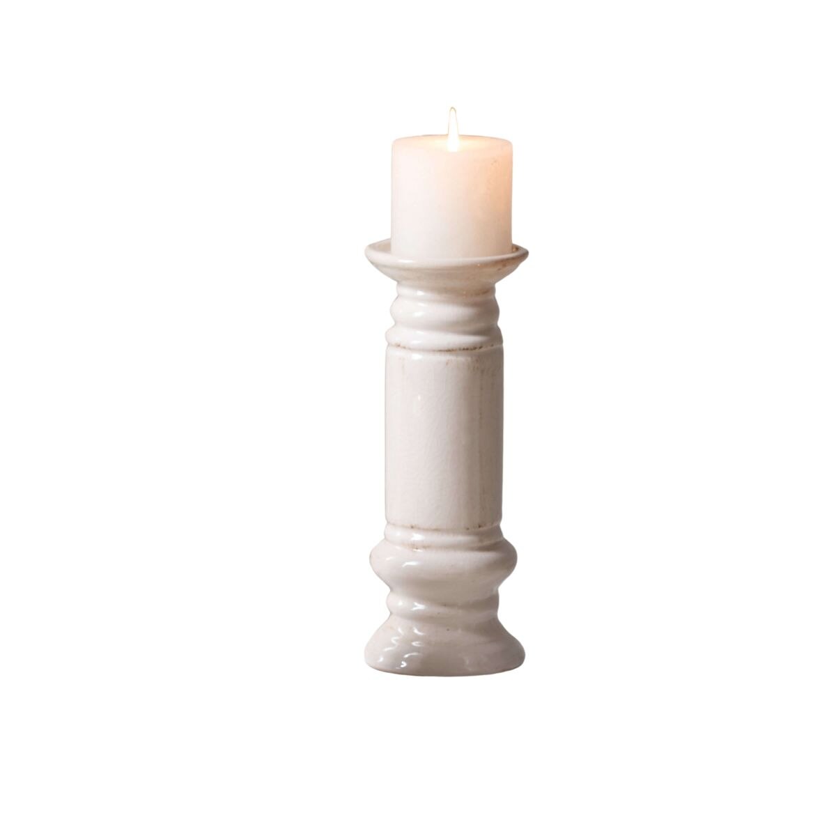 Sullivans Candleholders White Pillar ...