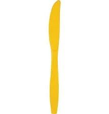 Solid Color Plastic Knives