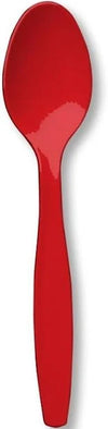 Solid Color Plastic Spoons