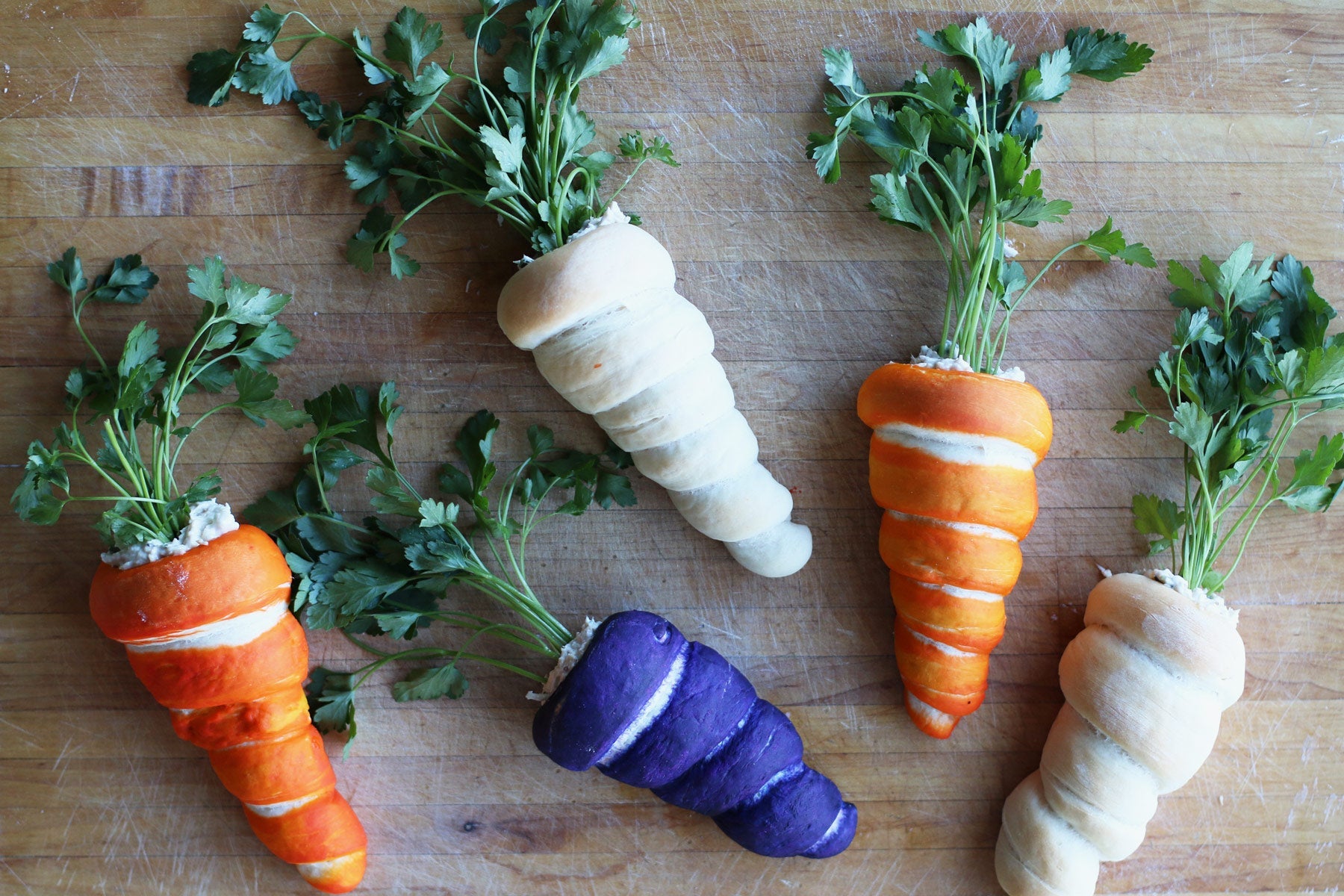 Carrot Crescent Rolls