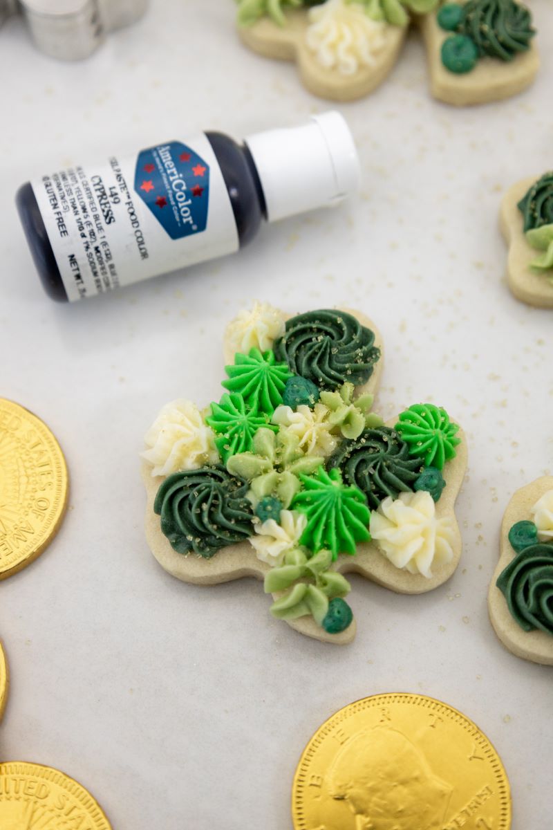 Buttercream Shamrock Sugar Cookies