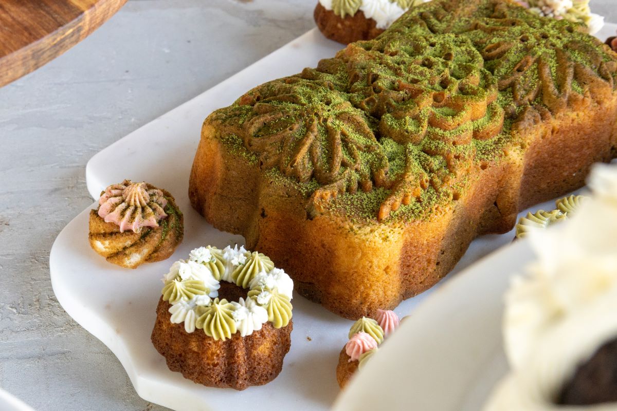 Matcha Swirl Bundt Loaf