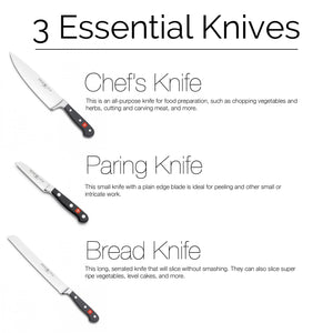 Three Must-Have Kitchen Knives