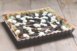 Caramelized Onion Tart with Gluten Free Crust