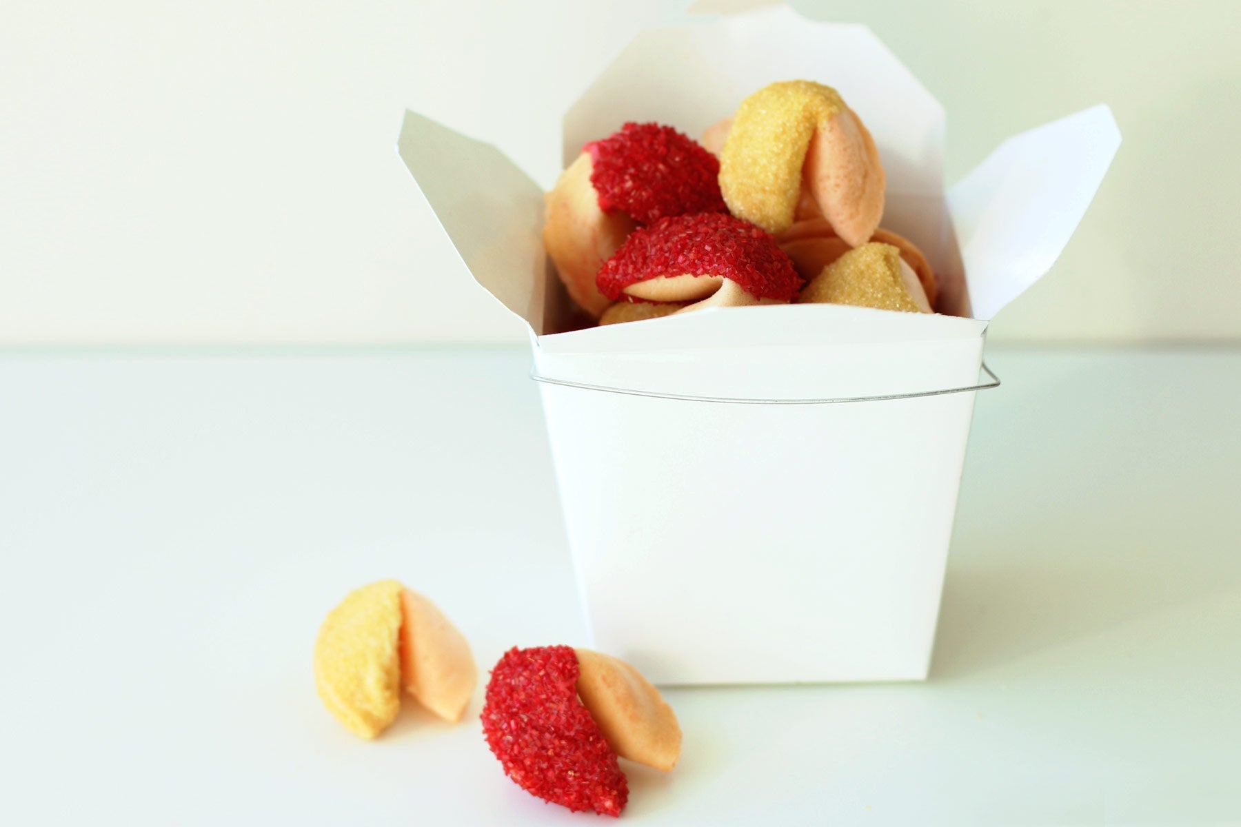 Bring Good Luck with Dipped Fortune Cookies