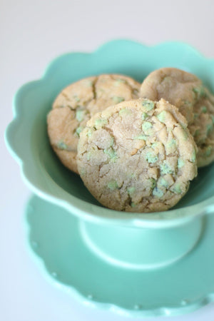 Green Mint Chip Cookies