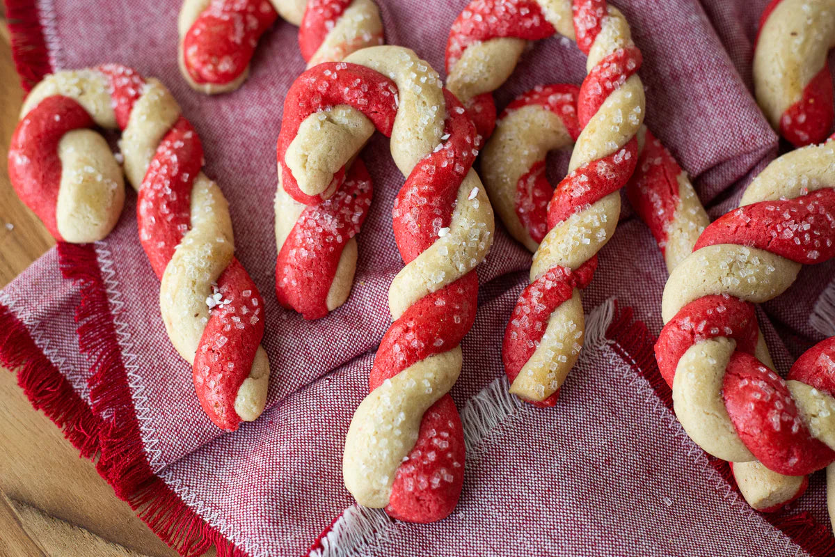 Candy Cane Sugar Cookies