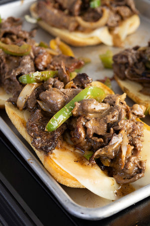 Ken Griffey Jr.'s Philly Cheesesteak Sandwich with Chad from Traeger