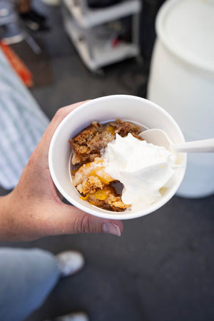 Perfect Peach Dessert with Chuck