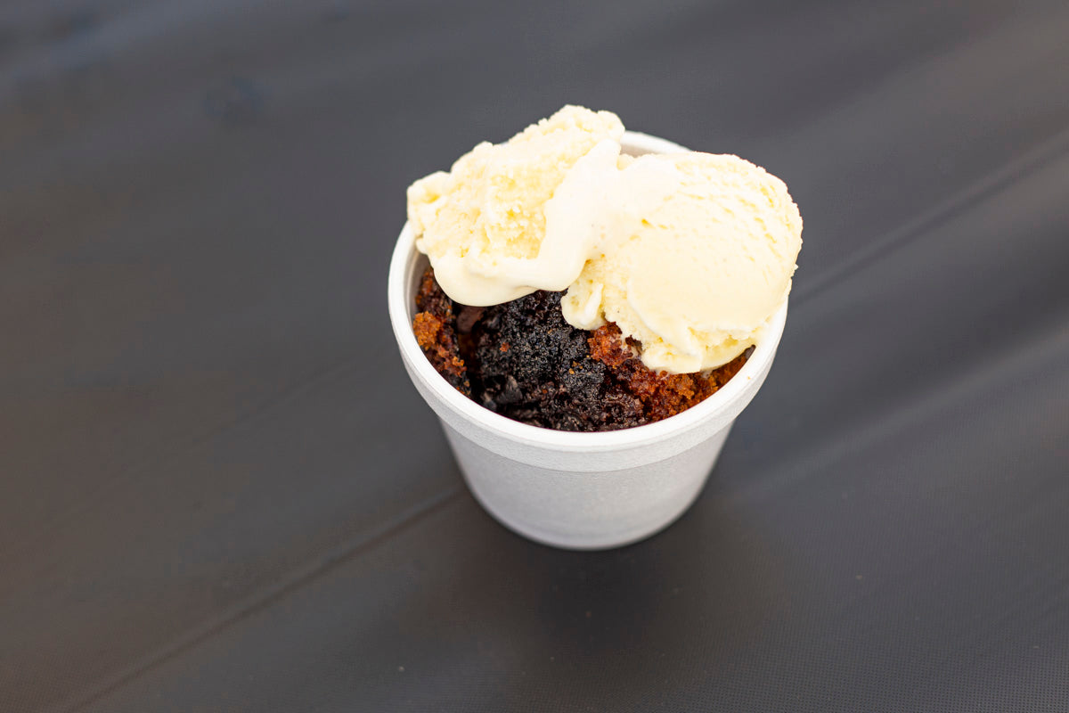 Apricot Snacking Cake &amp; Ice Cream
