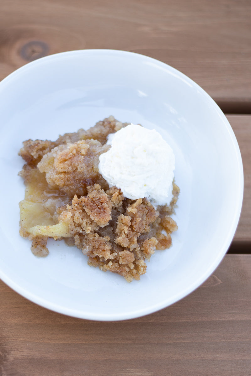 Dutch Oven Apple Betty Revisited