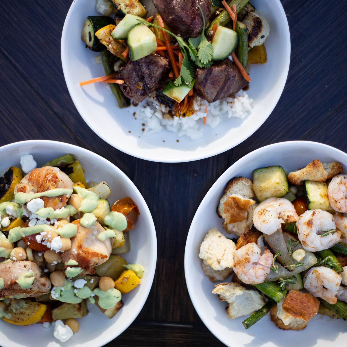 Build Your Own Grilled Veggie Bowls
