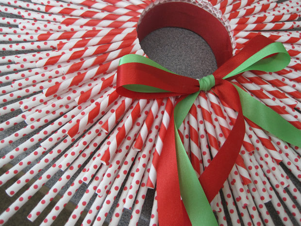 Paper Straw Wreath