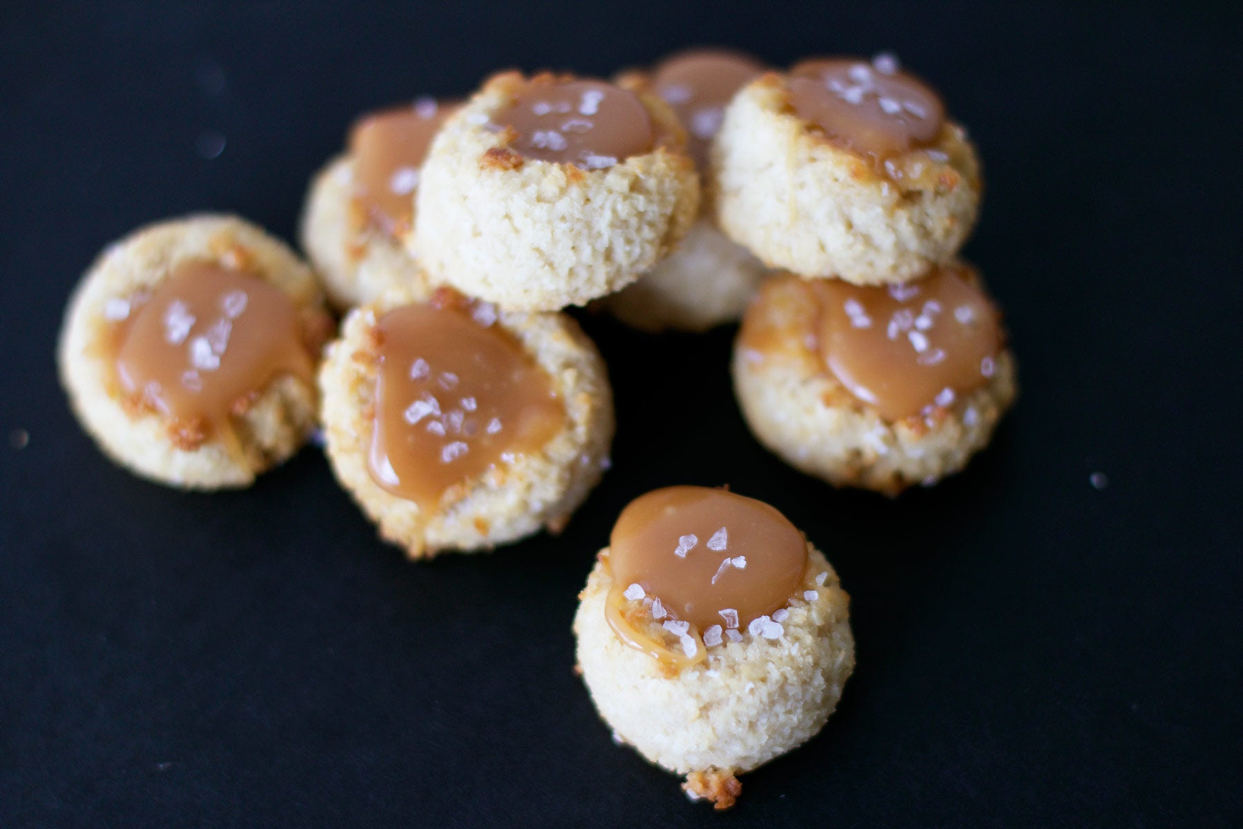 Sea Salt Caramel Coconut Cookies