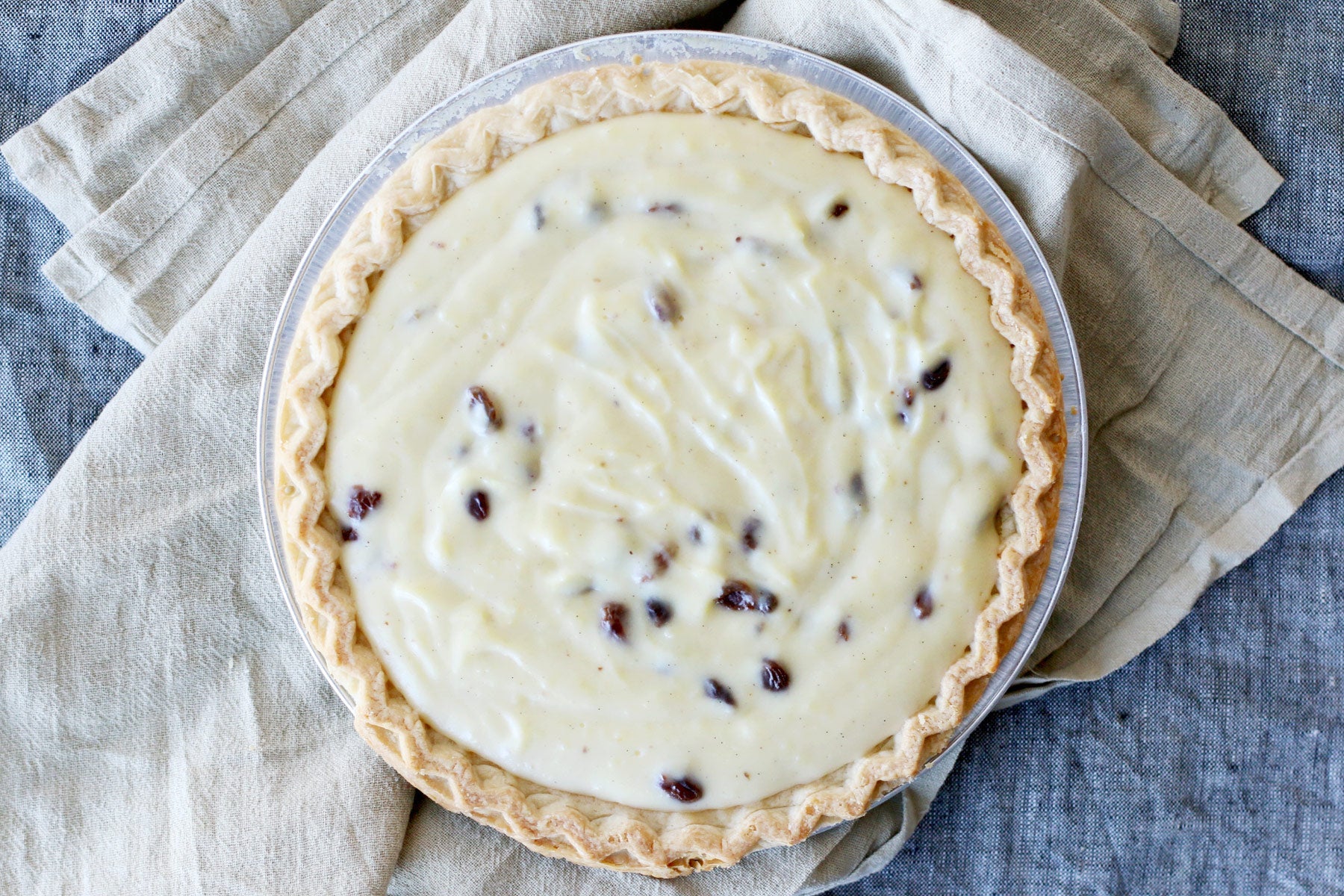 Heirloom Sour Cream and Raisin Pie