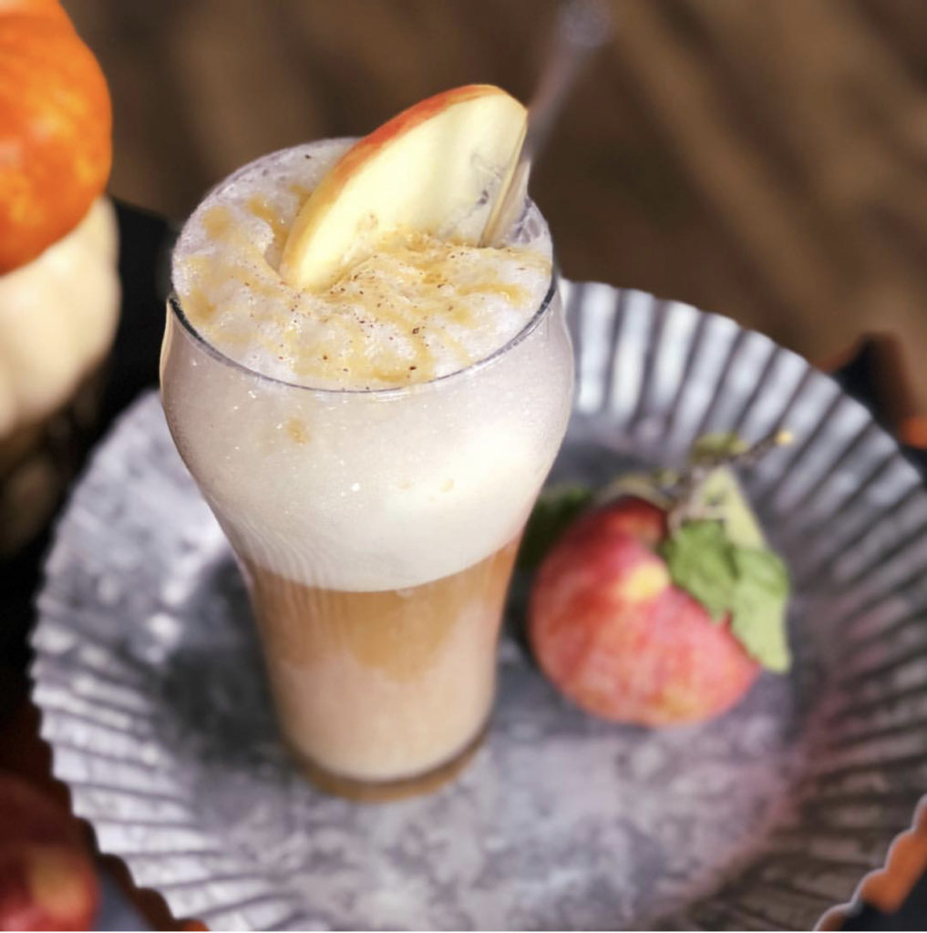 Caramel Apple Cider Floats