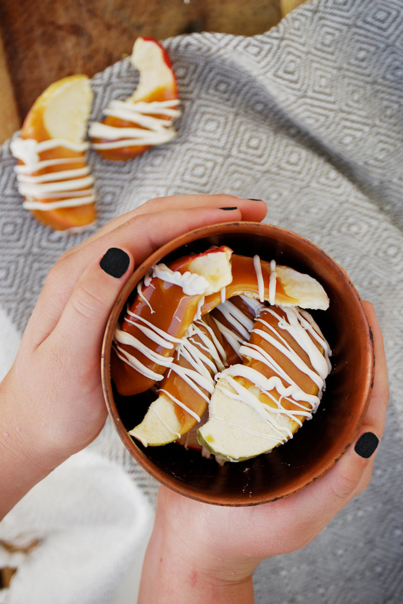 Caramel Dipped Freeze Dried Apples